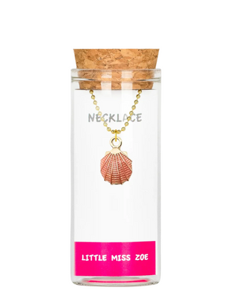 Charming Sea Shell Necklace in a Bottle