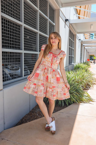 Corabelle Patchwork Mini Dress