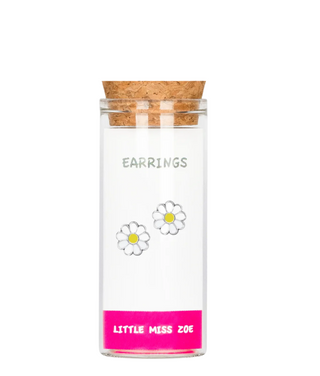 Daisy Stud Earrings in a Bottle