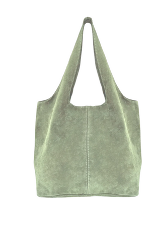 Giannina Suede Leather Tote Bag
