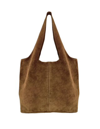 Giannina Suede Leather Tote Bag