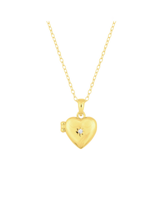 Heirloom Heart Locket Gold