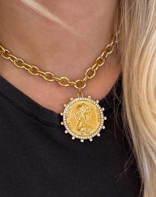 Love Small Coin Necklace