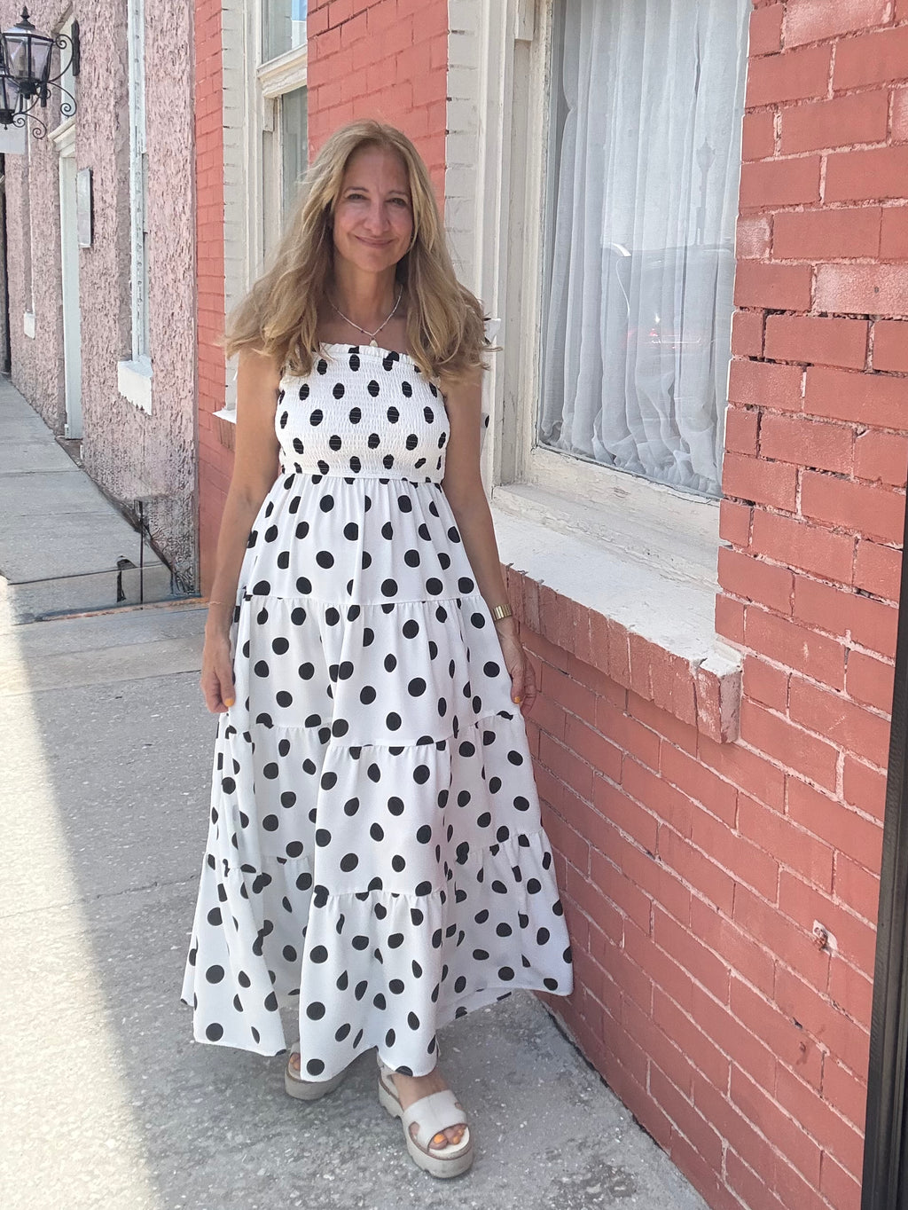 Polka Dot Maxi Dress