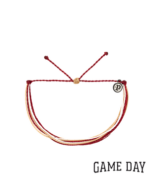 Pura Vida Bright Originals Game Day Maroon Tan White