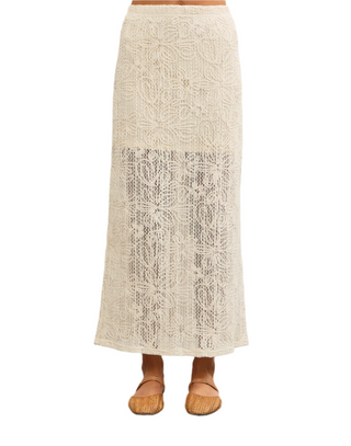 Whisper Lace Midi Skirt