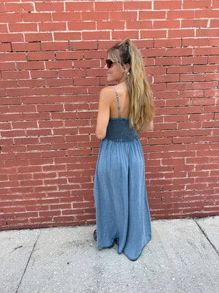 Z Supply Bayside Chambray Maxi Dress