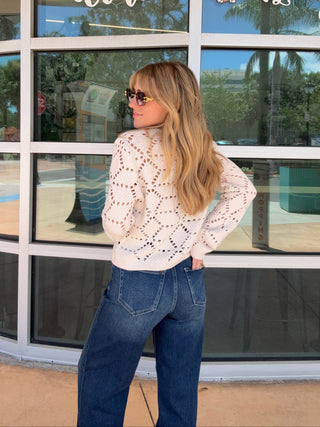 Z Suppply Sweater Cardigan Off White