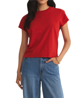 Z Supply Modern Slub Tee Cabana Red