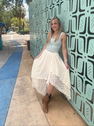 Maven Lace Tiered Skirt