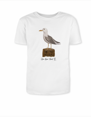 Dont Feed the Locals Seagull AnnaBPaints Unisex Tee