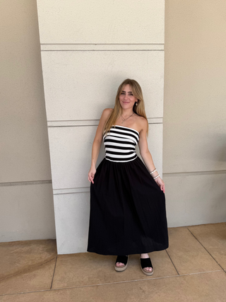 City Chic Contrast Midi Dress