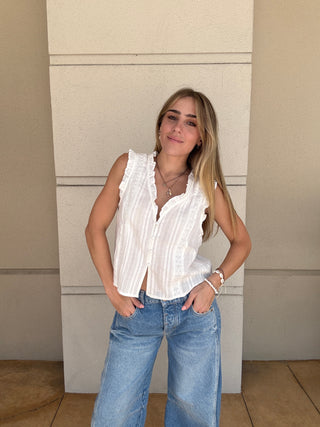 Cloud Nine Ruffle Top