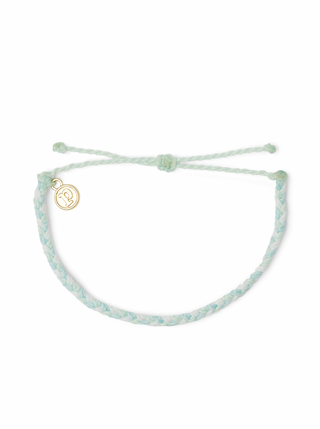 Pura Vida Mini Braided Bracelet in Cool and Sweet  Our new Mini Braided bracelets are a delicate take on a classic style. Every bracelet is 100% waterproof. Go surf, snowboard, or even take a shower with them on. Wearing your bracelets every day only enhances the natural look and feel. Every bracelet is unique and hand-made therefore a slight variation in color combination may occur.