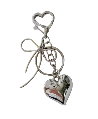 Bag Charm Bow Heart