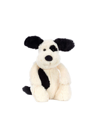 Bashful Black & Cream Puppy Jellycat