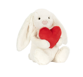 Bashful Red Love Heart Bunny Original Jellycat