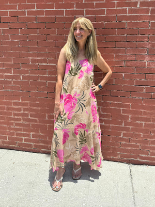 Benson Ula Tropical Midi Dress Z Supply