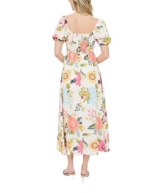 Blushing Bloom Midi Dress