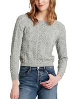 Carlotta Embellished Sweater Gray