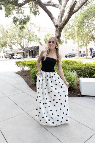 Caroline Polka Dot Midi Dress
