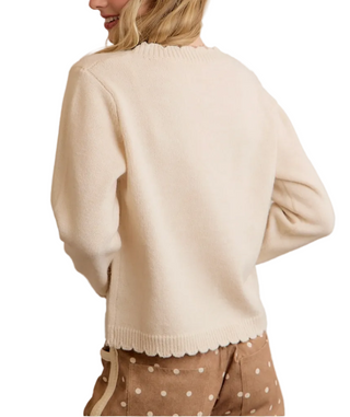 Embroidered V-neck Cardigan