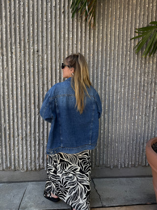 Denim Studded Jacket