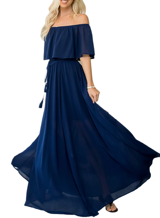 Devon Navy Maxi Dress