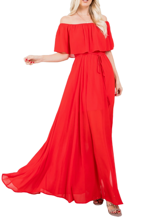 Devon Maxi Dress Red