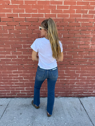 Dirty Martini Embroidered Baby Tee
