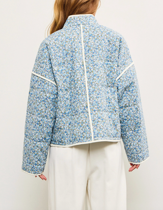 Dizzy Print Quilted Jacket