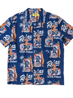 Duvin PBR Button Up Shirt - Lightweight Stretch  Limited Collaboration Release : Duvin x Pabst Blue Ribbon Beer  The lightest cabana shirt in the world. Feeling is believing with this new signature Duvin fabric. Can machine wash and dry as normal without a worry. 4-way stretch and anti-wrinkle qualities will have it quickly becoming your new go-to shirt.  Super Lightweight Stretch Fabric. Optimal for all day wear with max comfort. alt