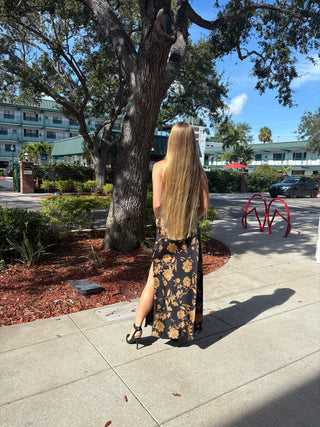 Eclipse Gold Midi Dress