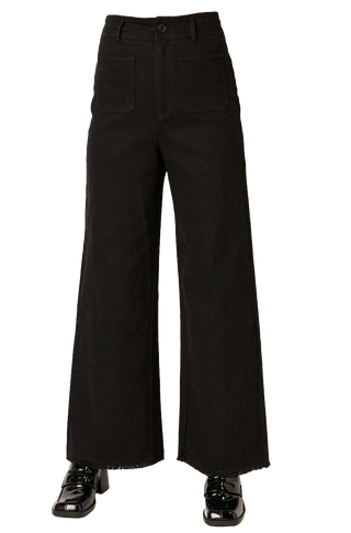 Everything is Fine Wide Leg Pants in Black