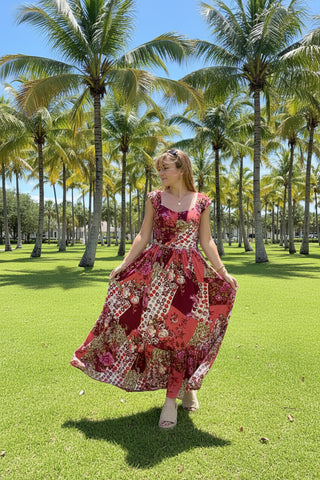 free people floral dress Free People Sasha Maxi Dress — Strawberry Combo