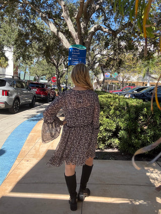 Front Tie Short Dress