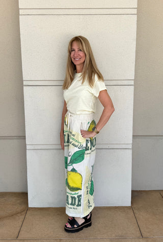 Lemon Culotte Pants