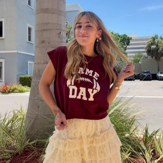 Game Day Sweater Garnet