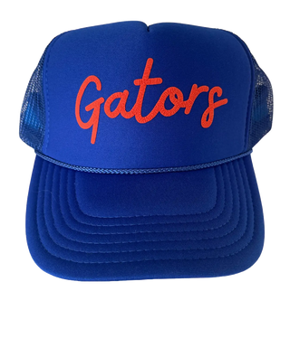 Gators (Orange Puff Script) - Royal Trucker