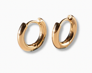 Gilded Gold Huggie Earrings