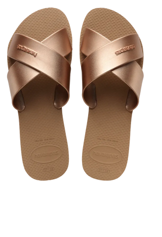 Havaianas Aqua Metallic Sandal Rose Gold