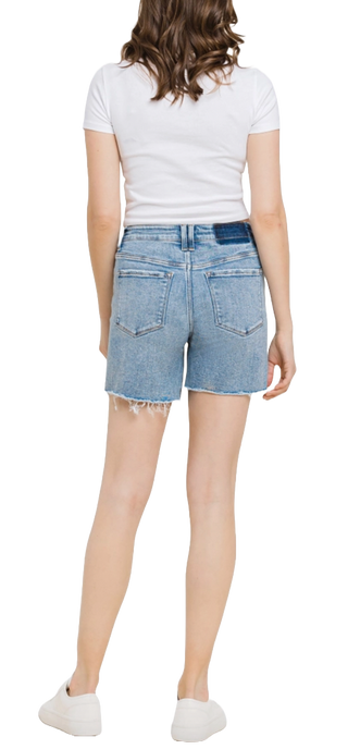 High Rise Midi  Shorts