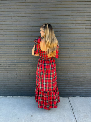 Midi Plaid Dress