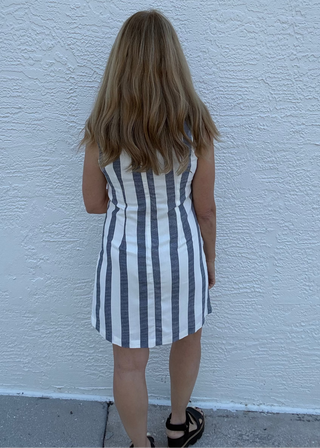 Harbor Stripe Mini Dress