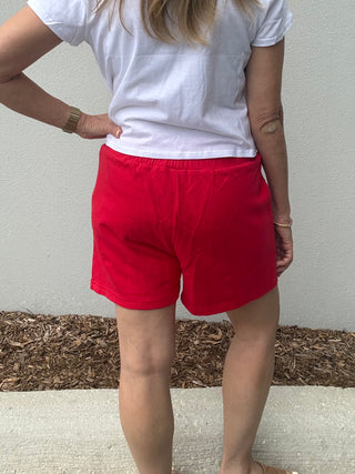 Cotton Comfort shorts - Red