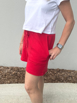 Cotton Comfort shorts - Red