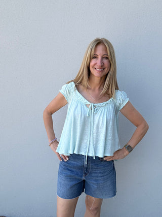 Dahlia Tee Skyride Free People