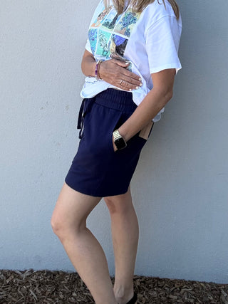 Cotton Comfort Shorts - Navy