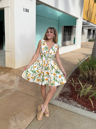 Lemon Sorbet Mini Dress