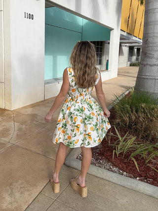 Lemon Sorbet Mini Dress